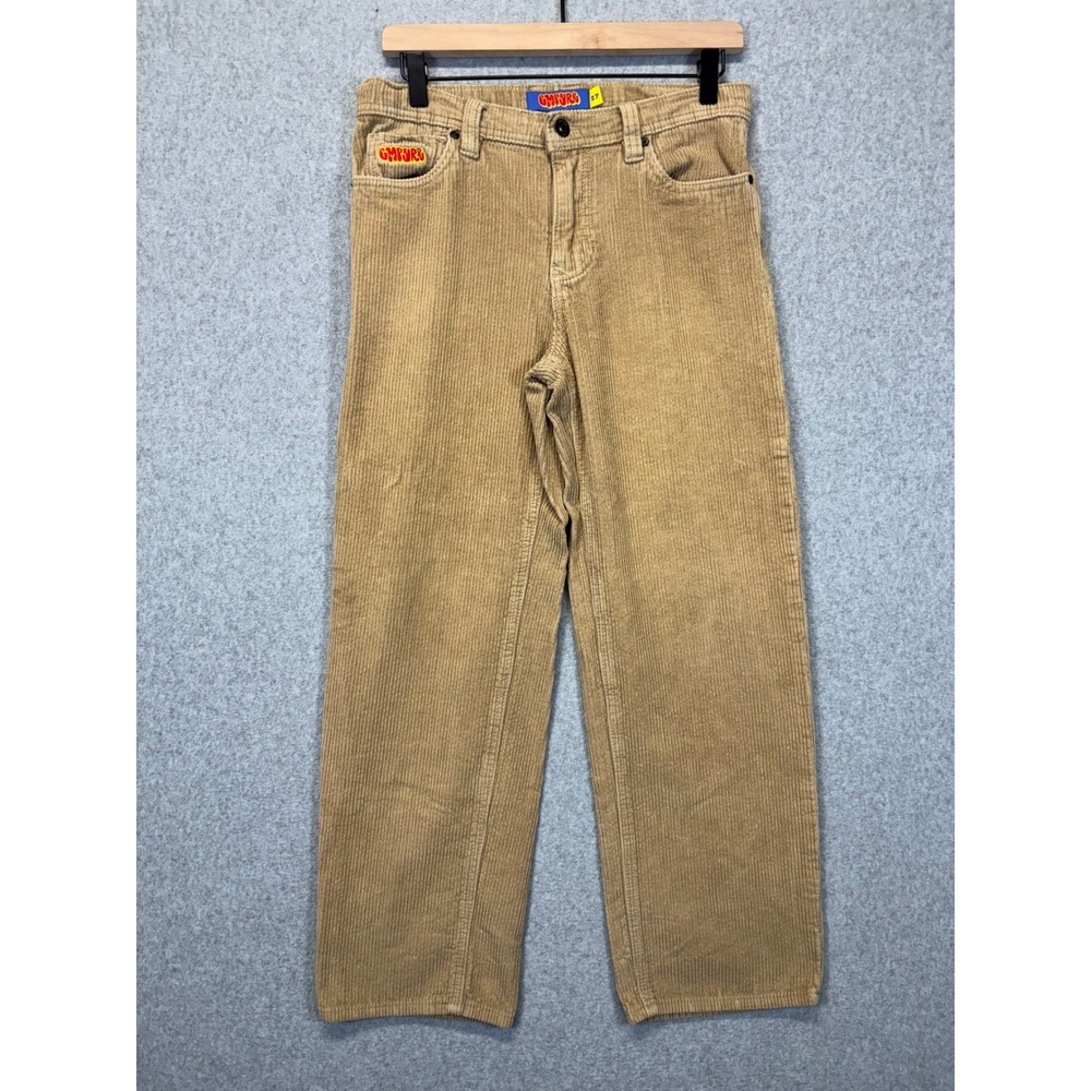 Empyre Relaxed Fit Corduroy Pants Tan Khaki Skate Trousers Mens 27